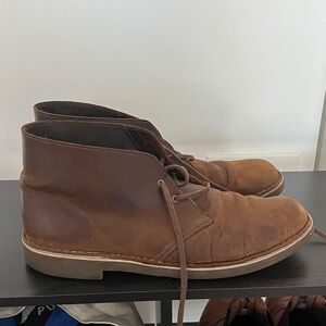 Clark’s Brown Leather Chukka Boots - Men's Casual
